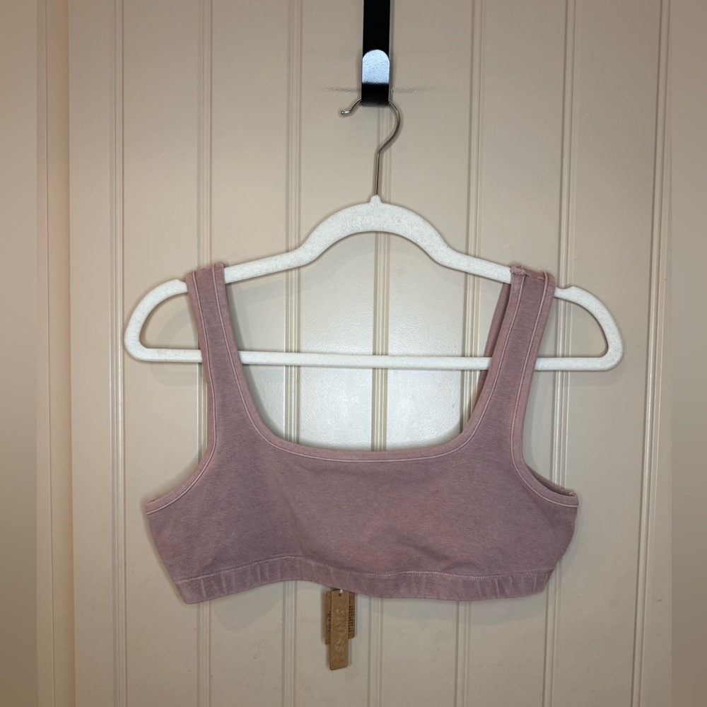 NWT Skims Outdoor Set - Bra & Bike Shorts in Tigers Eye Pink/Tan Women’s Sz XL - Picture 2 of 7